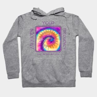 AWAKEN YOUR FREQUENCY The Cosmic Shift Enlightenment Hoodie